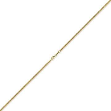 2,5mm Kette Collier Kügelchenkette Kugelkette 585 Gold Gelbgold 45cm Unisex - 4