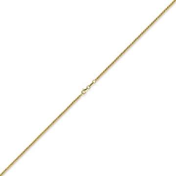 2,5mm Kette Collier Kügelchenkette Kugelkette 585 Gold Gelbgold 45cm Unisex - 4