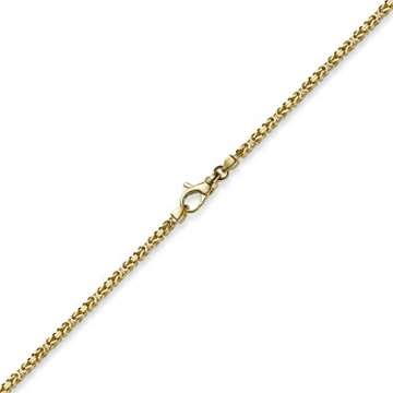 2,5mm Kette Halskette Königskette aus 750 Gold Gelbgold 45cm Unisex Goldkette - 2