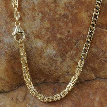 2,8 mm 45 cm 585-14 Karat Gelbgold Königskette massiv Gold hochwertige Halskette 25 g - 7