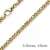3,5mm Kette Halskette Königskette aus 585 Gold Gelbgold 45cm Herren Goldkette - 3