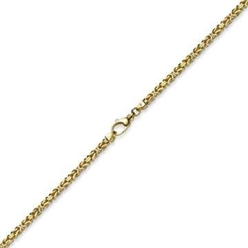 3,5mm Kette Halskette Königskette aus 585 Gold Gelbgold 45cm Herren Goldkette - 5