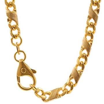 3,7 mm 45 cm 585-14 Karat Gelbgold Dollar Kette massiv Gold hochwertige Halskette 20,7 g - 2