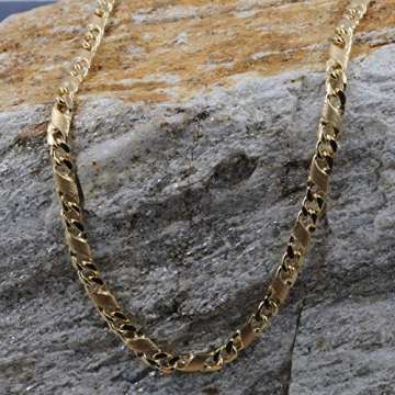 3,7 mm 45 cm 585-14 Karat Gelbgold Dollar Kette massiv Gold hochwertige Halskette 20,7 g - 5