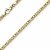 3mm Kette Halskette Königskette aus 750 Gold Gelbgold 45cm Herren Goldkette - 1