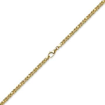 4mm Kette Halskette Königskette aus 750 Gold Gelbgold 60cm Herren Goldkette - 2