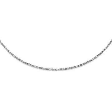 4mm Königskette Kette aus 750 Gold Weißgold massiv 70cm Goldkette Herren - 3