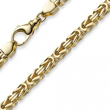 6mm Kette Halskette Königskette aus 750 Gold Gelbgold 60cm Herren Goldkette - 1