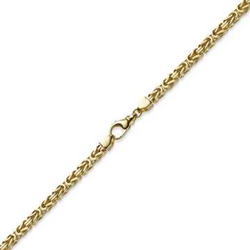 6mm Kette Halskette Königskette aus 750 Gold Gelbgold 65cm Herren Goldkette - 5