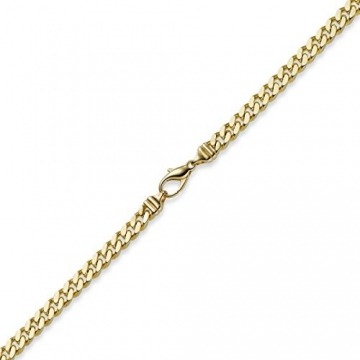 6mm Panzerkette Kette Collier aus 750 Gold Gelbgold Goldkette 60cm Herren - 4