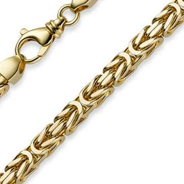 7mm Königskette aus 585 Gold Gelbgold Kette Halskette 70cm Herren - 1