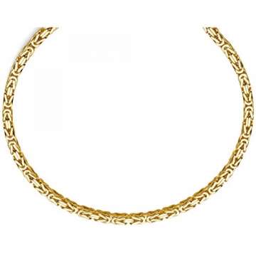 7mm Königskette aus 585 Gold Gelbgold Kette Halskette 70cm Herren - 6