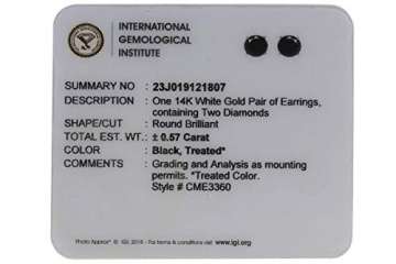 AFFY - Gold 14 Karat (585) 14 Karat (585) Gelbgold Rund Black Schwarzer Diamant - 2