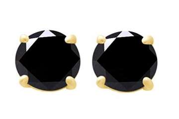 AFFY - Gold 14 Karat (585) 14 Karat (585) Gelbgold Rund Black Schwarzer Diamant - 3