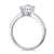 Aimsie Damen Ring, Klassischer Ehering Ring Damen Gold 18 Karat (750) Weißgold Moissanit Damen Ringe Weissgold Goldring 750 Echtgold Weiß Gold 65 (20.7) - 3