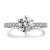 Aimsie Damen Ring, Klassischer Ehering Ring Damen Gold 18 Karat (750) Weißgold Moissanit Damen Ringe Weissgold Goldring 750 Echtgold Weiß Gold 65 (20.7) - 4