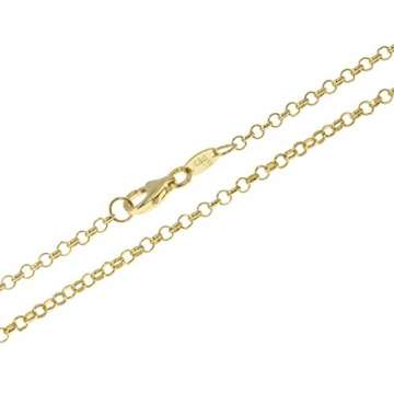 aion Erbskette Goldkette Massiv Gold 585 Damen Herren Erbs Rollo Halskette Gelbgold 14K 40 60 cm 2 mm (60) - 1