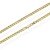 aion Kette Massiv Gold 585 Steg Panzerkette Gelbgold Herren Damen 60 cm 3,4 mm - 1