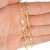 aion Kette Massiv Gold 585 Steg Panzerkette Gelbgold Herren Damen 60 cm 3,4 mm - 3