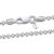 Amberta 925 Sterlingsilber Damen-Halskette - Kugelkette - 2 mm Breite - Verschiedene Längen: 40 45 50 55 60 cm (50cm) - 1
