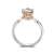 AmDxD Echtgold Schmuck, Damen Ringe 18 Karat 750 Weiß Gold mit 6-Steg-Krappenfassung SI D-E 1CT Diamant, Diamantring Damenringe Geschenk für Hochzeit, Anti-Allergie, Weiß Gold Gr.54 (17.2) - 3