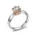 AmDxD Echtgold Schmuck, Damen Ringe 18 Karat 750 Weiß Gold mit 6-Steg-Krappenfassung SI D-E 1CT Diamant, Diamantring Damenringe Geschenk für Hochzeit, Anti-Allergie, Weiß Gold Gr.54 (17.2) - 1