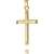 Anhänger-Kreuz Goldkreuz für Damen, Herren und Kinder mit abgeflachten Kanten als Kettenanhänger 585 Gold 14 Karat mit Schmuck-Etui und Kette - 4