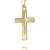 Anhänger-Kreuz mit Diamantschliff Kreuz in Kreuz Goldkreuz für Damen, Herren und Kinder als Kettenanhänger 585 Gold 14 Karat mit Schmuck-Etui und Kette - 3