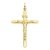 Anhänger Kreuz Mit Jesus 14 Karat 585 Gelbgold Unisex (32) - 1