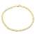 Armband 18 Karat 750 Gold Italienisch Flach Mariner Gelbgold Armkette Breite 3 mm (19) - 1