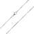 Avesano Schlangenkette 925 Silber Silberkette Damen ohne Anhänger hochglänzend, Breite 1mm, Länge 42 45 50 55 cm, 101024-045 - 2