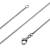Avesano Schlangenkette in 925 Sterling Silber für Frauen, Silberkette Damen ohne Anhänger, Breite 1mm, Länge 42 45 50 60 70 80 90 cm, 101021-045 - 1