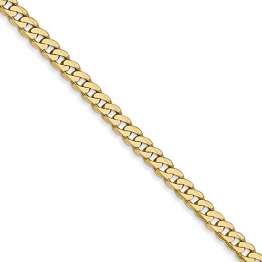 Black Bow Jewellery Company: 2,4 mm, 14 Karat Weißgold, Panzerkette, 24 " - 1