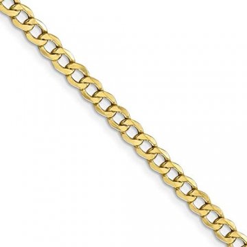 Black Bow Jewellery Company: 4,3 mm, 10 Karat Weißgold, Panzerkette, 24 cm - 1