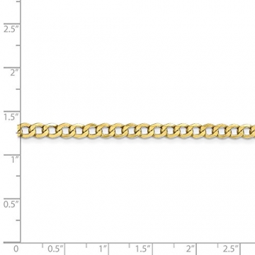 Black Bow Jewellery Company: 4,3 mm, 10 Karat Weißgold, Panzerkette, 24 cm - 2