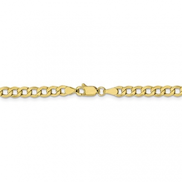 Black Bow Jewellery Company: 4,3 mm, 10 Karat Weißgold, Panzerkette, 24 cm - 8