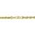 Black Bow Jewellery Company: 6 mm, 10 Karat Gelbgold, Diamantschliff-Panzerkette, 24 cm - 4