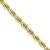 Black Bow Jewellery Company: 6 mm, 10 Karat Gelbgold, Diamantschliff-Panzerkette, 24 cm - 1