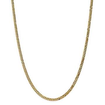Black Bow Jewellery Company Panzerkette, 9 mm Halskette 14 Karat Gelbgold, 61 cm (24 Zoll) - 1