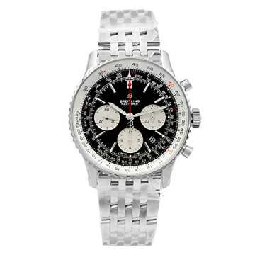 Breitling Navitimer 1 Steel Black Dial Automatic Mens Watch AB012121/BG75-450A - 4