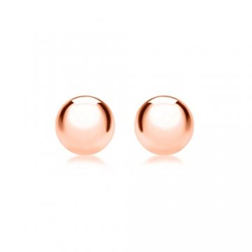 Carissima Gold Damen 3 mm Ball Ohrstecker 18k (750)Rotgold - 1