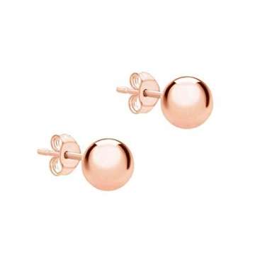 Carissima Gold Damen 3 mm Ball Ohrstecker 18k (750)Rotgold - 2