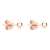Carissima Gold Damen 3 mm Ball Ohrstecker 18k (750)Rotgold - 4