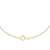 Carissima Gold Damen Diamantschliff Gemustert Panzerkette mit Rund kubic Zirkonia Anhänger 9k(375) Gelbgold 0.4mm 41cm/16zoll-46/18zoll - 3
