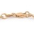 Carissima Gold Damen Hollow 2.1mm Diamantschliff Prinz von Wales Armband Rotgold 18 cm/7 zoll 5.29.4301 - 4