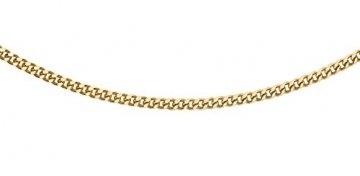Carissima Gold Damen Panzerkette 9k (375) Gelbgold 1.4mm Diamantgeschliffen 61cm/24zoll - 1