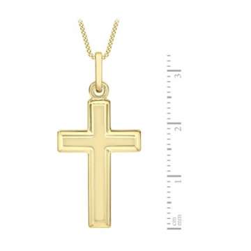 Carissima Gold Rolokette Mit Anhänger 9k (375) Gelbgold Dickes Kreuz 45.72cm - 3