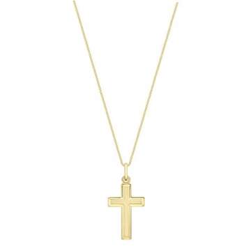 Carissima Gold Rolokette Mit Anhänger 9k (375) Gelbgold Dickes Kreuz 45.72cm - 6