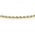 Carissima Gold Unisex Hollow Diamantschliff Rope Fußkette 9k(375) Gelbgold 2mm 25.5cm/10zoll - 3