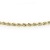 Carissima Gold Unisex Hollow Diamantschliff Rope Fußkette 9k(375) Gelbgold 2mm 25.5cm/10zoll - 3